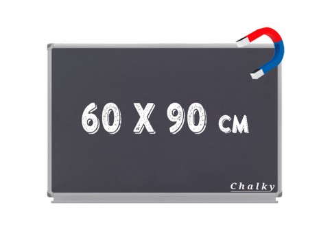 Chalky Manyetik Kara Tahta Siyah Yüzey 60x90 cm